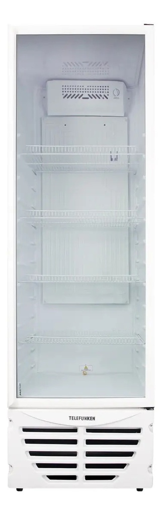 Heladera Exhibidora Telefunken 450l Vidrio Doble Tk-450 Color Blanco