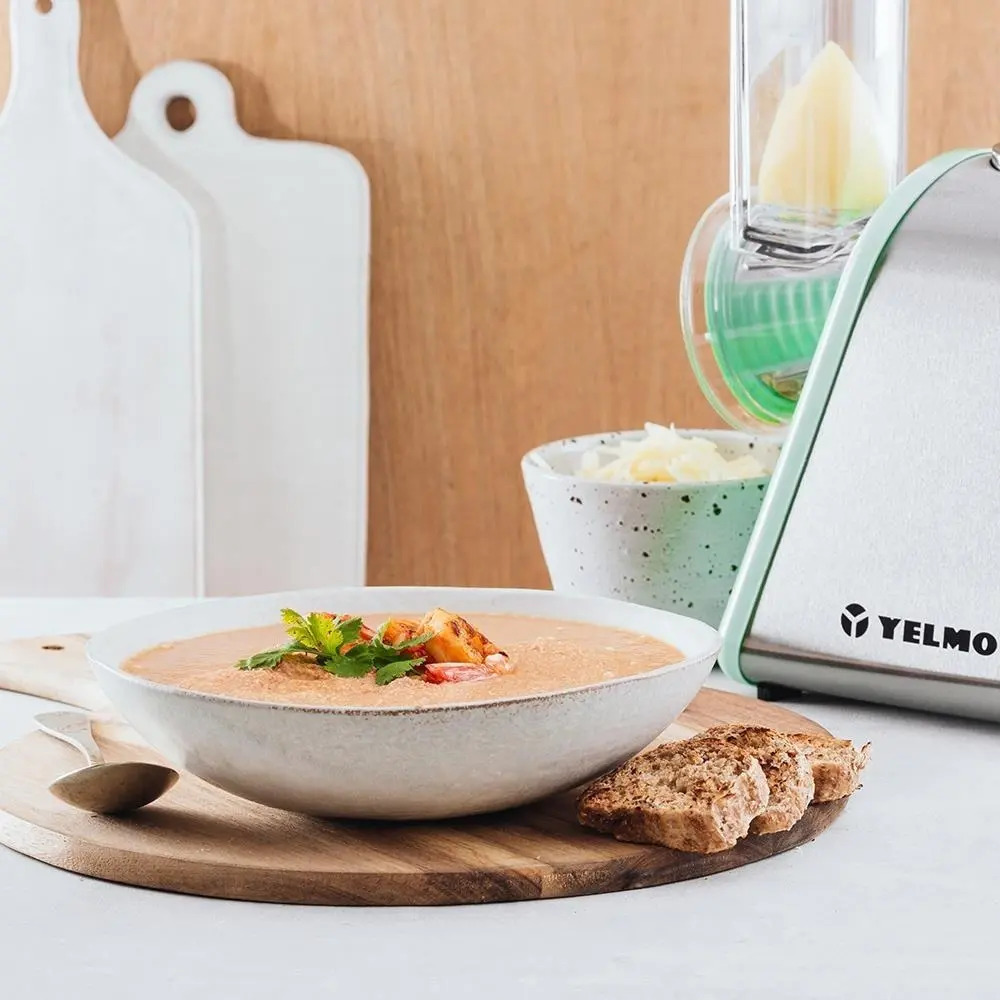 Rallador Eléctrico Yelmo Vegetales/frutas/queso 200w Gris / Verde