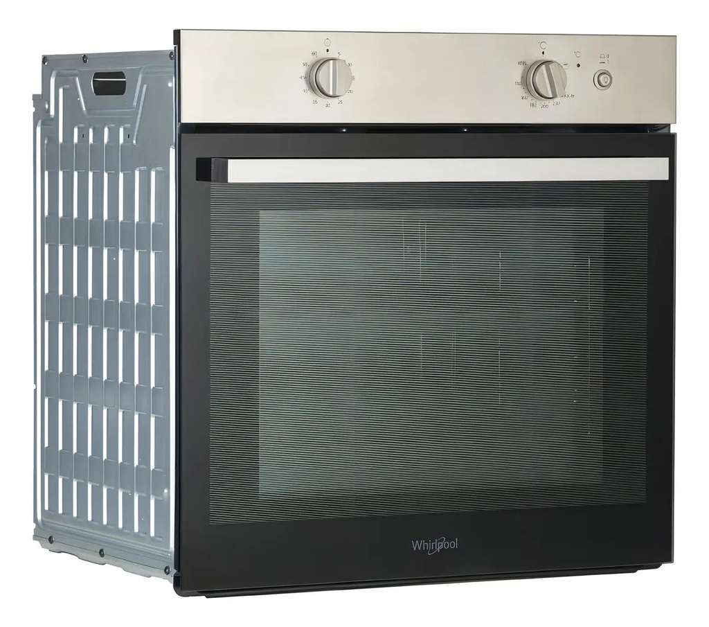 Horno Whirlpool Empotrable Multigas 60 Cm Color Negro Inoxidable