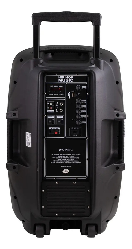 Parlante Portatil Bluetooth Harrison Kanji Acid Max C/ Mic Color Negro