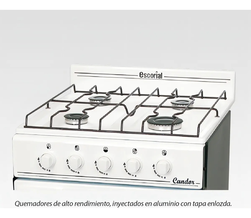 Cocina Escorial Candor S2 Color Blanco Gas Natural Blanco