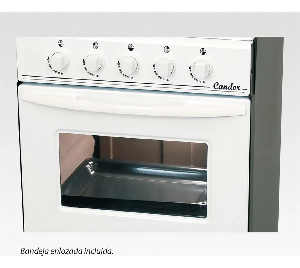 Cocina Escorial Candor S2 Color Blanco Gas Natural Blanco