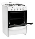 Cocina Gas Envasado Master 4 Hornallas 56cm Escorial Blanco Blanco