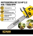 Motosierra 20  Potencia 3.0 Hp 2.2 Kw 7000 Rpm Konan Profesional