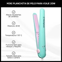 Planchita De Pelo Chica Westinghouse Flequillo Ceramica 170° Color Celeste