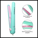 Planchita De Pelo Chica Westinghouse Flequillo Ceramica 170° Color Celeste