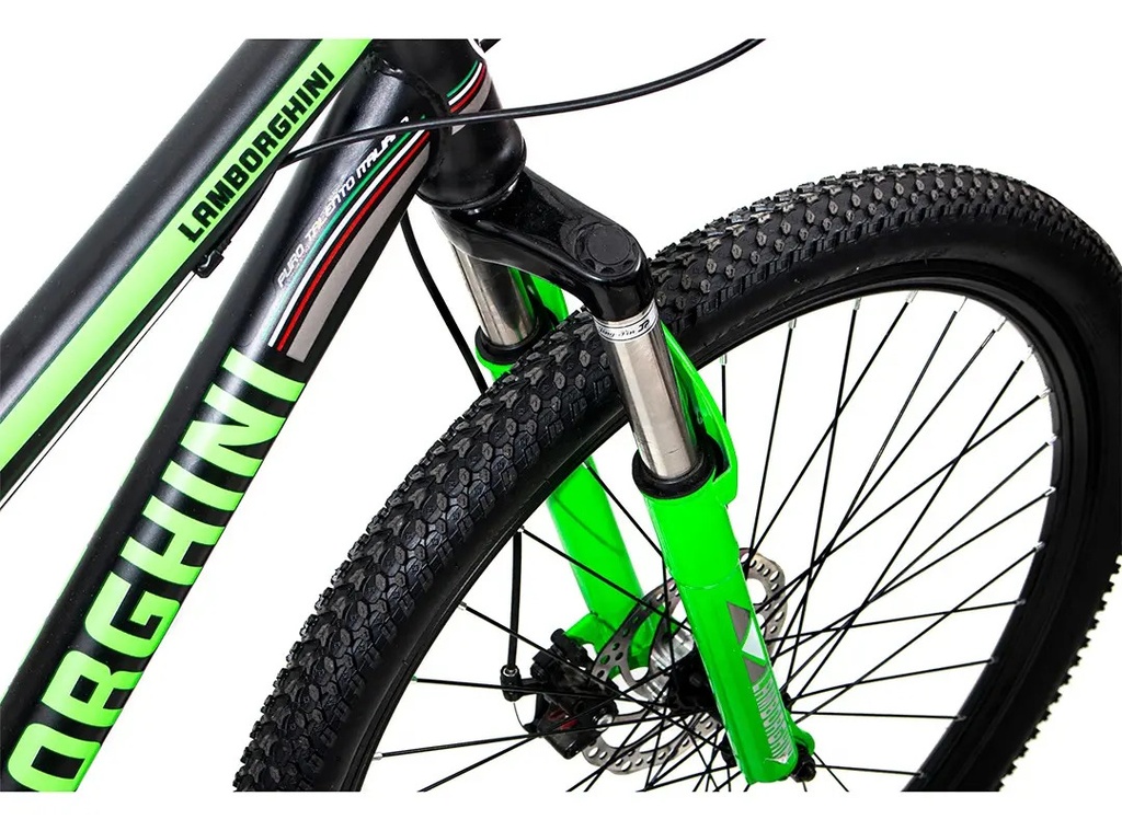 Bicicleta Lamborghini Dama R26 037l Neg/verde Negro/verde L