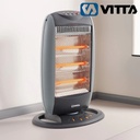 Estufa Cuarzo Vitta 3 Velas - Vit-201. Gris Oscuro