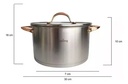 Set 3 Ollas Cacerolas Hudson Acero Inox Golden Inducción 