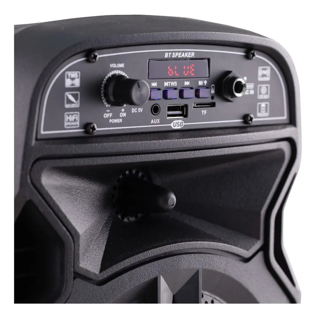 Parlante Portátil Bluetooth 550w Kanji Harrison Acid Mini