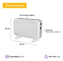 Convector Liliana Conventory Cng17 2000w Color Blanco