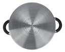 Juego 3 Ollas Acero Inoxidable Triple Fondo - Hudson 6 Pzas Color Plateado