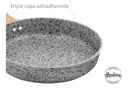 Juego Ollas Hudson Cerámica Antiadherente Aluminio - Forjado Gris