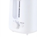 Tostadora Eléctrica Microsonic 800w 2 Panes Rebanadas Color Blanco