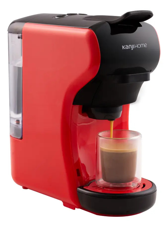 Cafetera Kanji Automática Roja Expreso 220v - Kjh-cm1500mc01 - Rojo