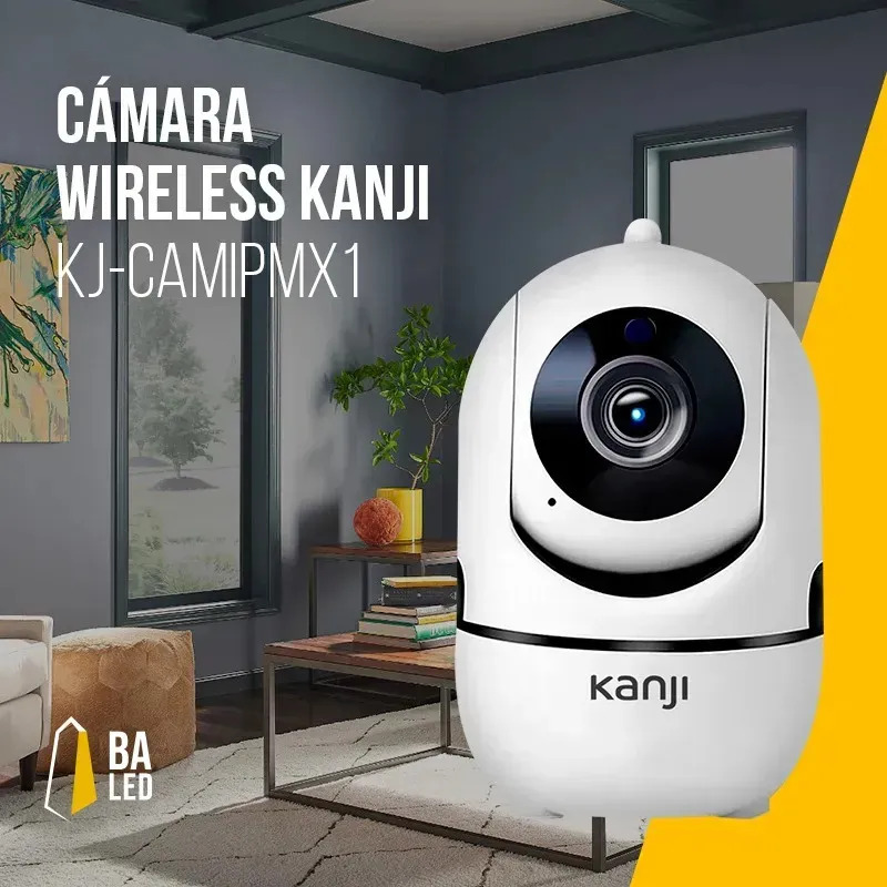 Cámara Ip Kanji Kj-camip1mx1 Motorizada Nocturna 2 Color Blanco
