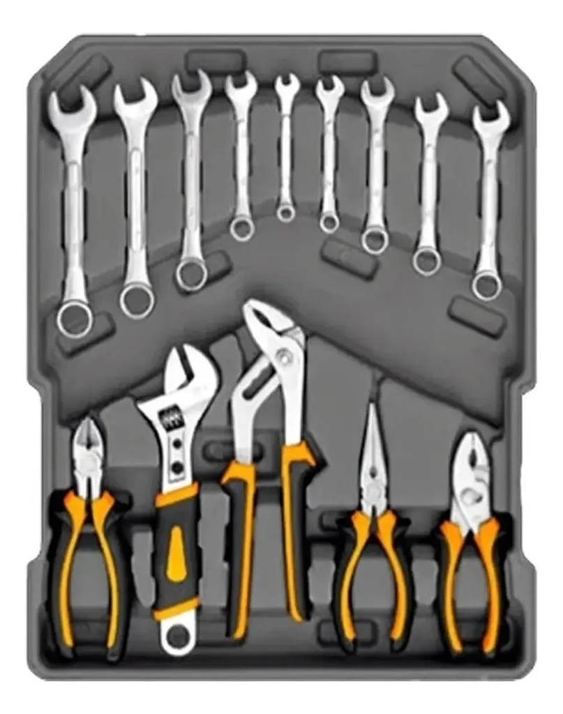 Maletín Portátil Set Herramientas Lusqtoff 245 Pz Juego Kit