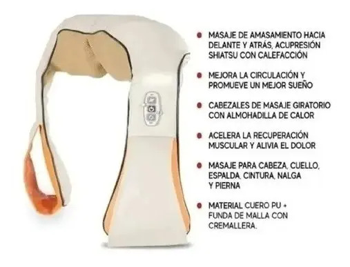 Masajeador Westinghouse Recargable Whmsgr2200 - Color Crema Crema