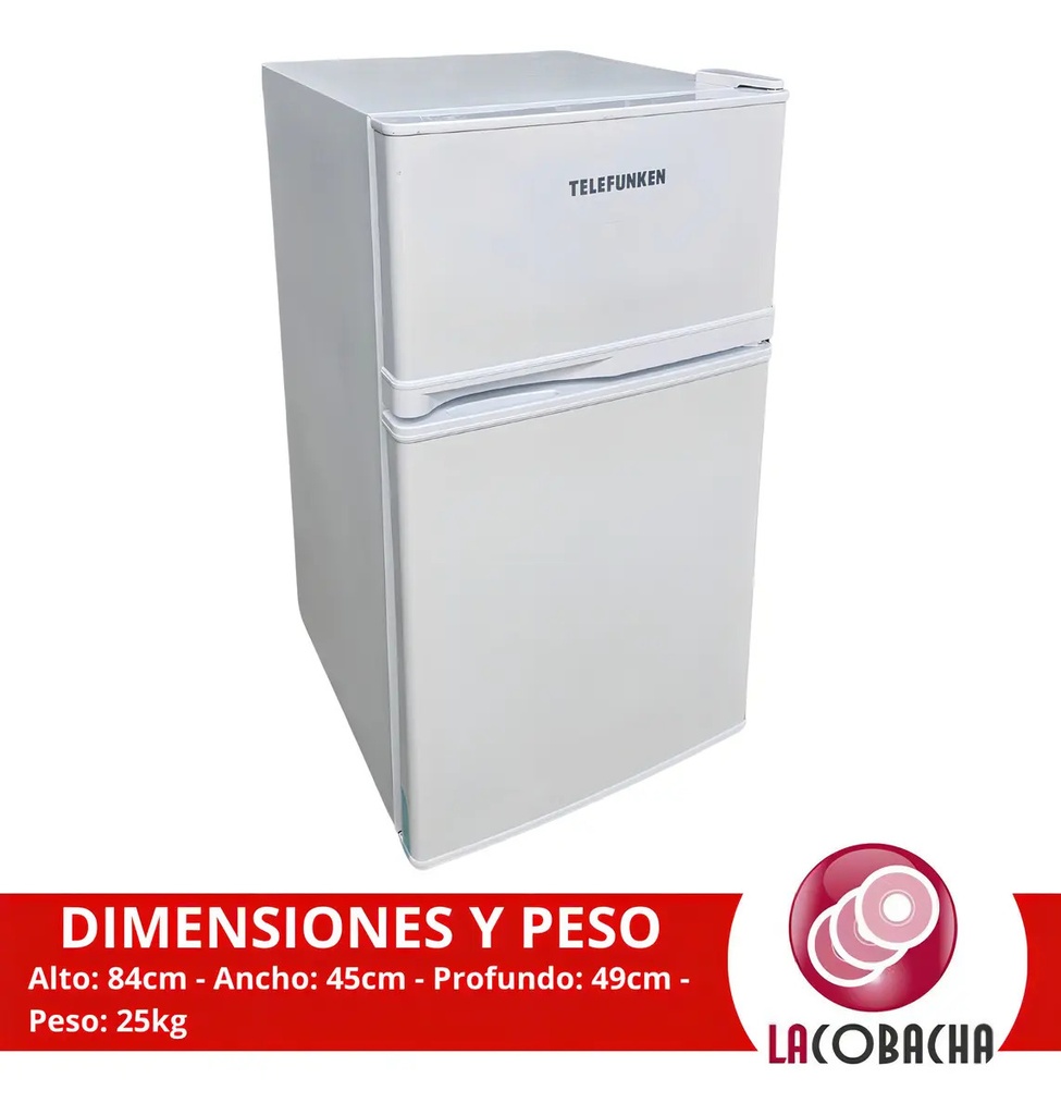 Heladera Con Freezer Telefunken Blanca 110l + Accesorios Color Blanco