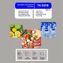 Heladera Con Freezer Telefunken Blanca 110l + Accesorios Color Blanco