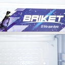 Heladera Exhibidora Briket M4300 Tm Ls Hc A1 417 Lts Color Gris