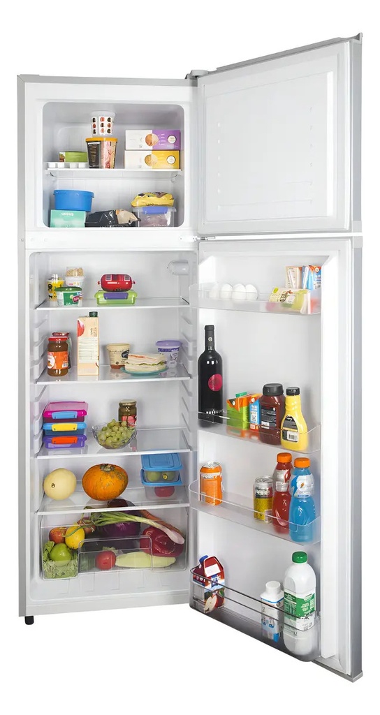 Heladera Con Freezer 410l Telefunken Luz Interior+accesorios Color Gris