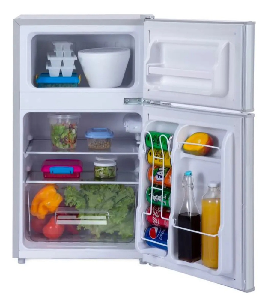 Heladera Con Freezer Telefunken 110l Gris + Accesorios Color Gris Oscuro