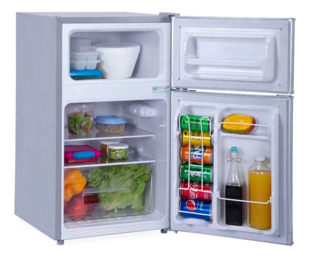 Heladera Con Freezer Telefunken 110l Gris + Accesorios Color Gris Oscuro