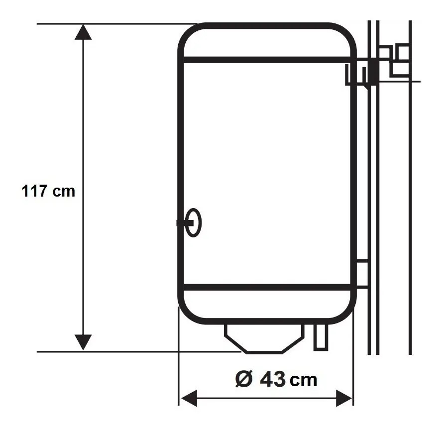 Termotanque Eléctrico Ecotermo Europea Elec 106 Cs Blanco 95 Blanco