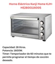 Horno Eléctrico Kanji Home- 28 Lts 1600w Silver Cye Color Gris