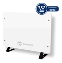 Vitrocalefactor Westinghouse 2000w Estufa De Vidrio Templado Color Blanco