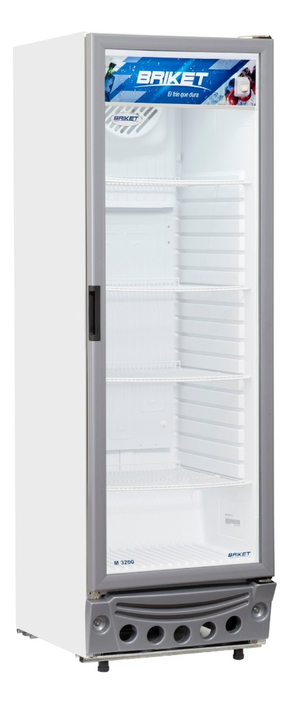 Heladera Exhibidora Vertical Briket Master 3200 315 l 1 . Blanco