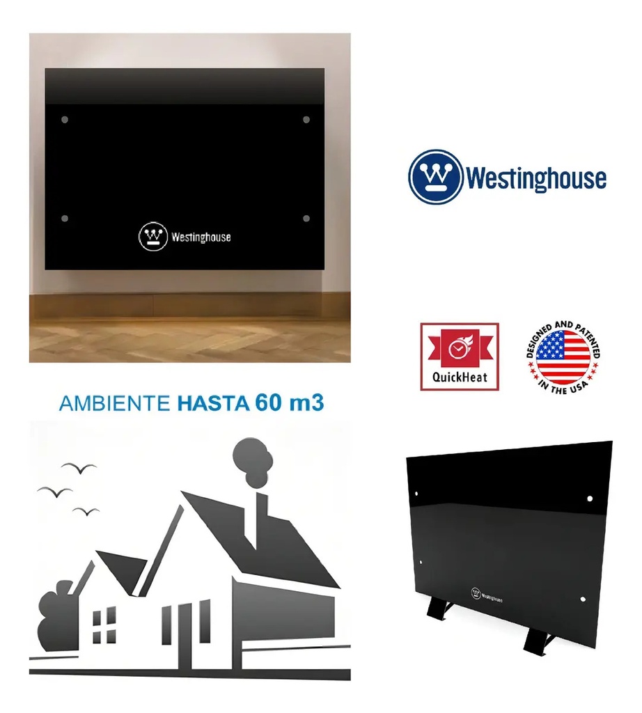 Vitrocalefactor Westinghouse Wh-ch122conv-b Negro Cuo