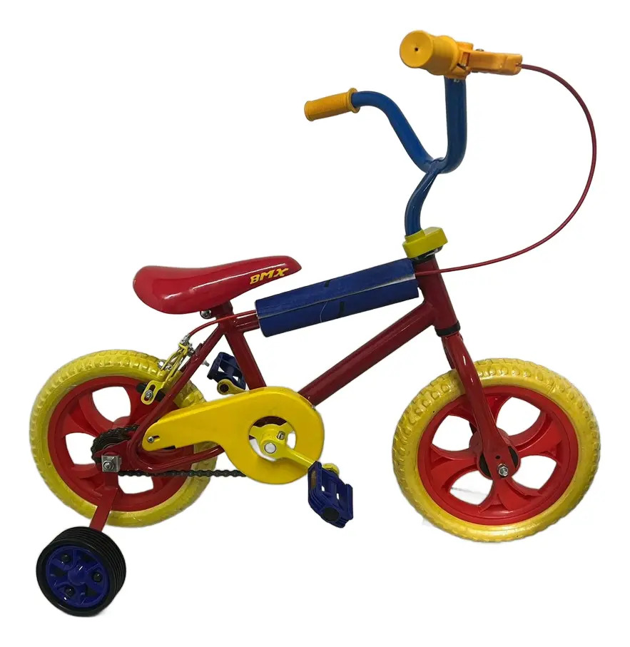 Bicicleta Nene Rodado 12 Ram Reforzada. Rueditas Infantil Rojo