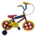 Bicicleta Nene Rodado 12 Ram Reforzada. Rueditas Infantil Rojo