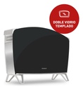 Vitroconvector Peabody Doble Vidrio 1500w Negro Pe-bvc15 P1 Negro