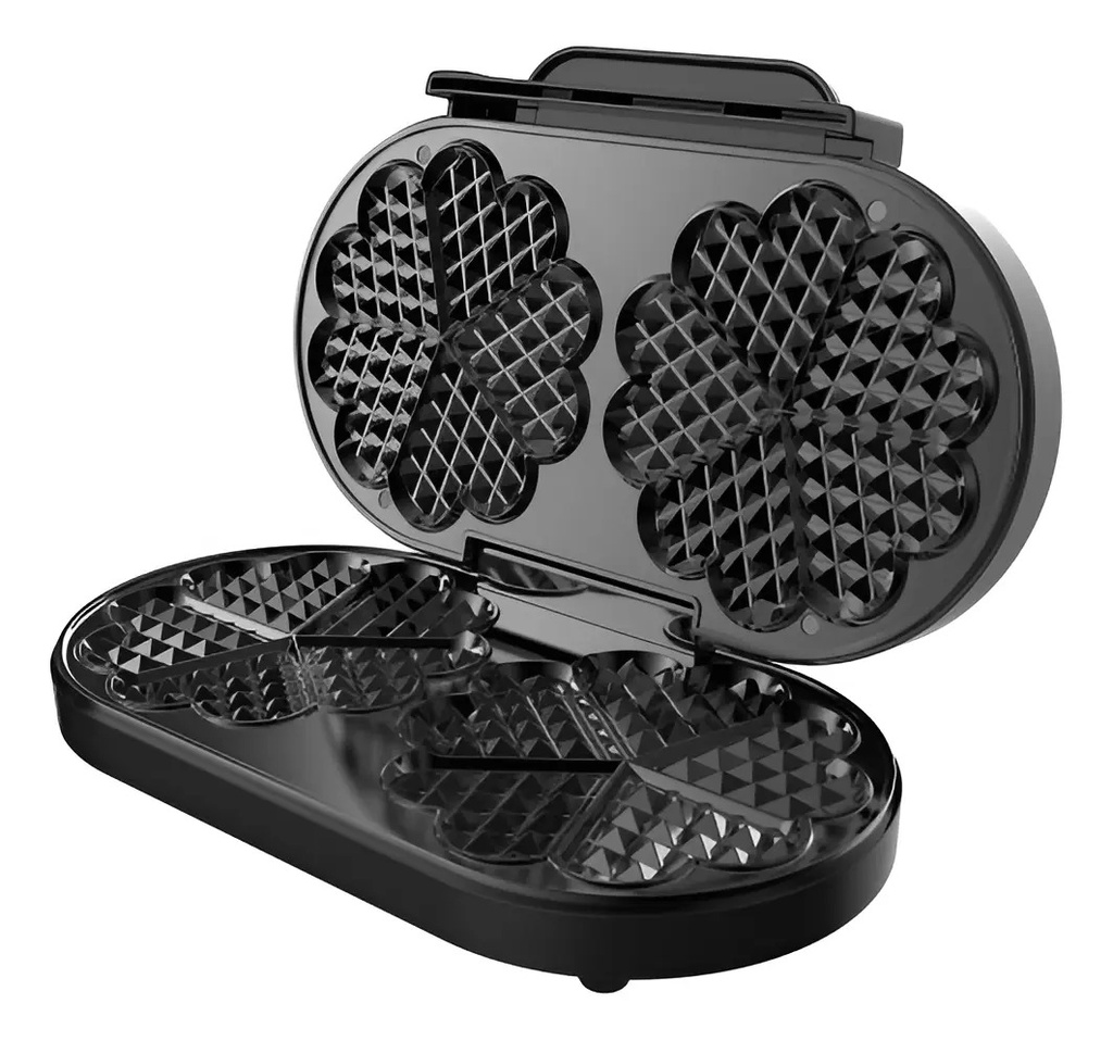 Peabody Pw-wm187xl Doble 2 Wafles 1200w Antiadherente Negro