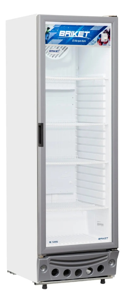 Heladera Exhibidora Vertical Briket Master M5000 M5000 Tm Ls Blanco