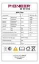 Aire Acondicionado Pioneer Split 5200 W Frio Calor Blanco