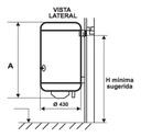 Termotanque Eléctrico Ecotermo 96l Conexión Inferior Blanco Anticorrosivo