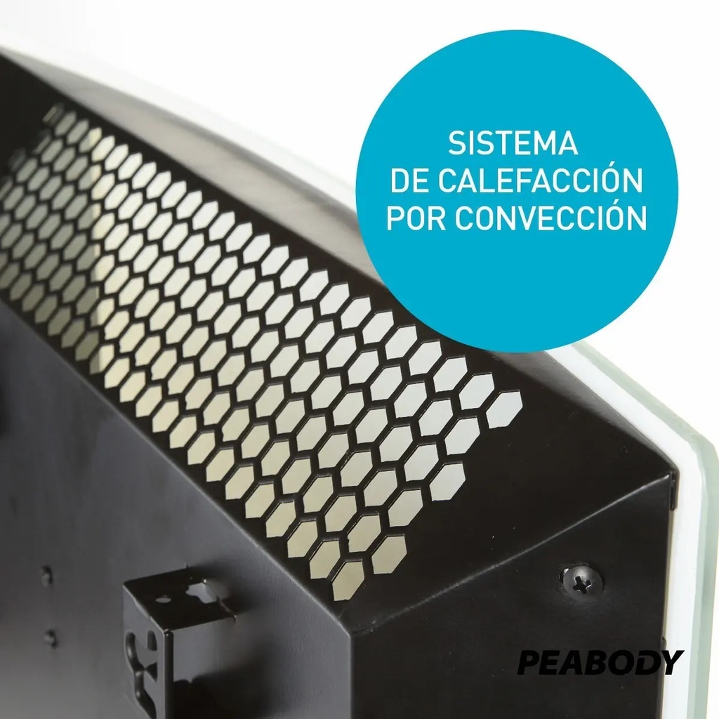 Panel Calefactor Eléctrico Peabody Pe-vqm20 Blanco 220v P1 Blanco