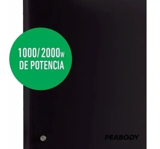 Panel Calefactor Eléctrico Peabody Pe-vqm20 Negro 220v P1 Negro