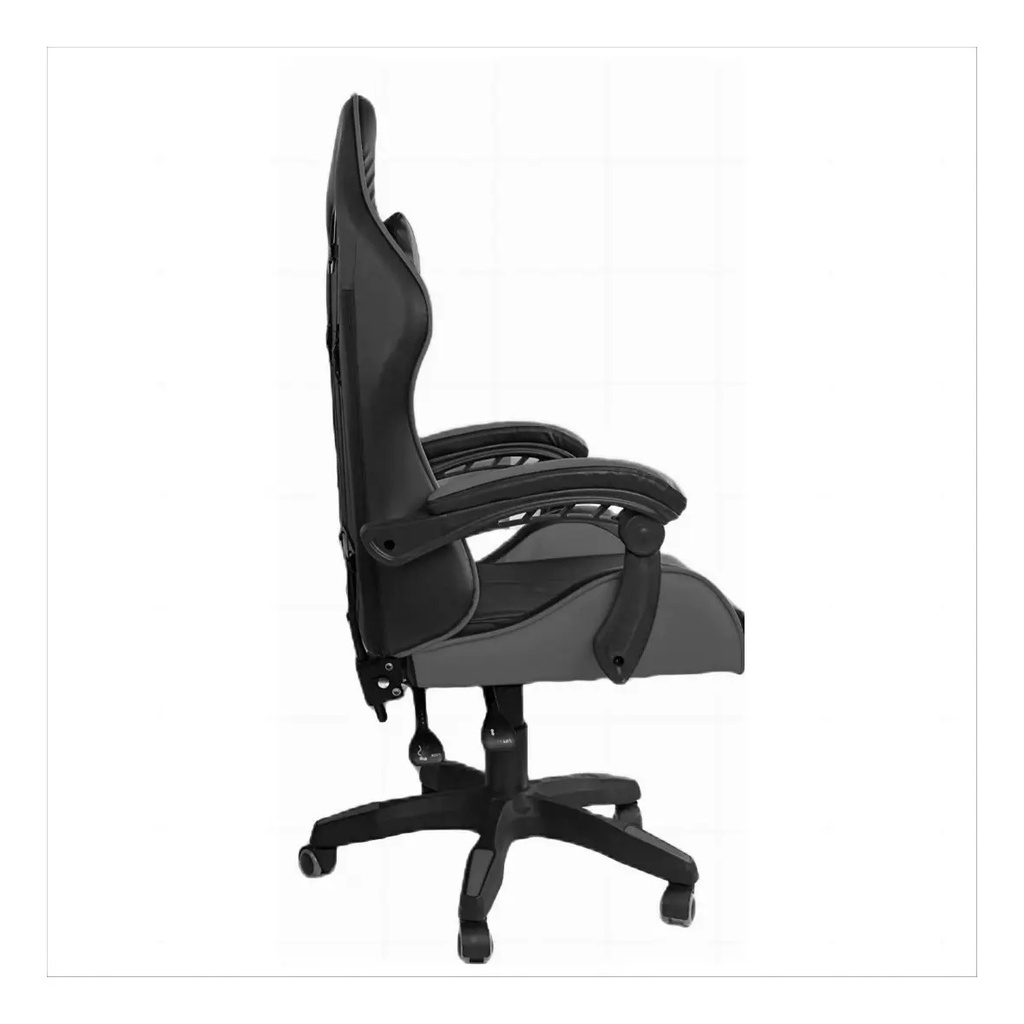 Sillon Silla Gamer Oficina Good Game Gg-06 Color Gris Material Del Tapizado Cuero Sintético Negro/gris