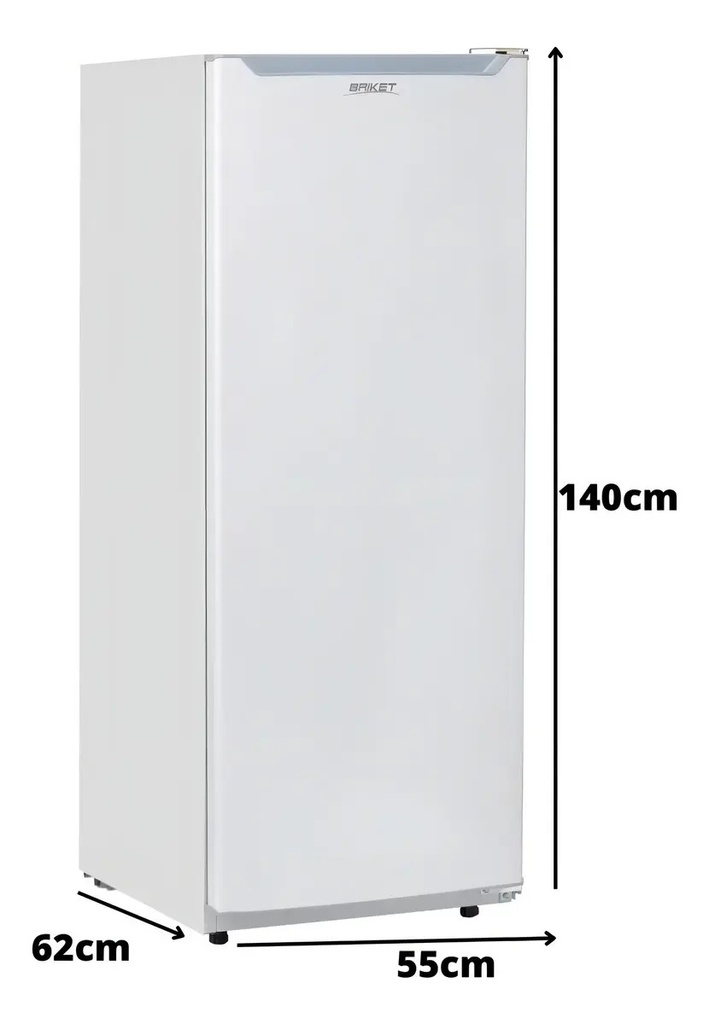 Heladera Briket Bk1f1211 Blanca Deshielo Manual 290l Clase A Color Blanco
