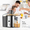 Extractor Exprimidor De Jugo Eléctrico Suono 500w 450 Ml Color Plateado