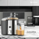 Extractor Exprimidor De Jugo Eléctrico Suono 500w 450 Ml Color Plateado
