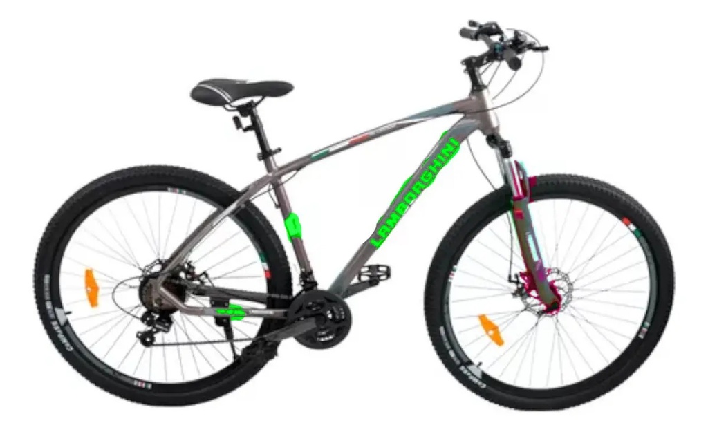Bicicleta Mountain Bike Lamborghini 217138 R29 Tamaño Del Cuadro M Color Gris