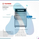 Heladera Exhibidora Telefunken 150l Premium Color Blanco
