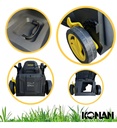 Cortadora Césped Konan 1600w 1hp Con Bolsa Recolectora 38 Cm Negro