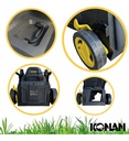 Cortadora Césped Konan 1600w 1hp Con Bolsa Recolectora 38 Cm Negro